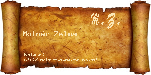 Molnár Zelma névjegykártya